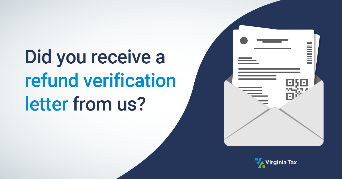 Did you receive a refund verification letter from us 